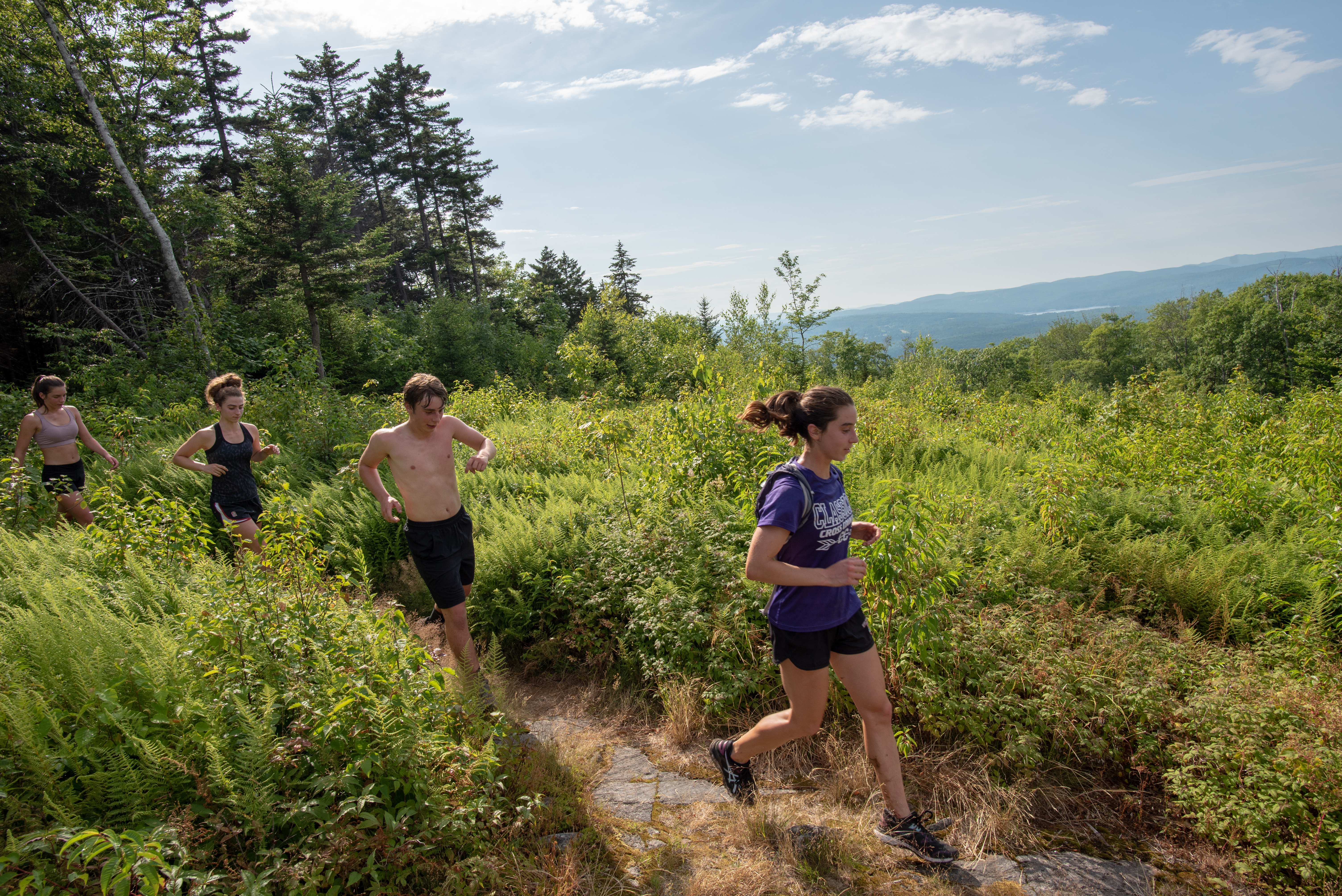 Mt. Kearsarge run with family in the summer of 2015