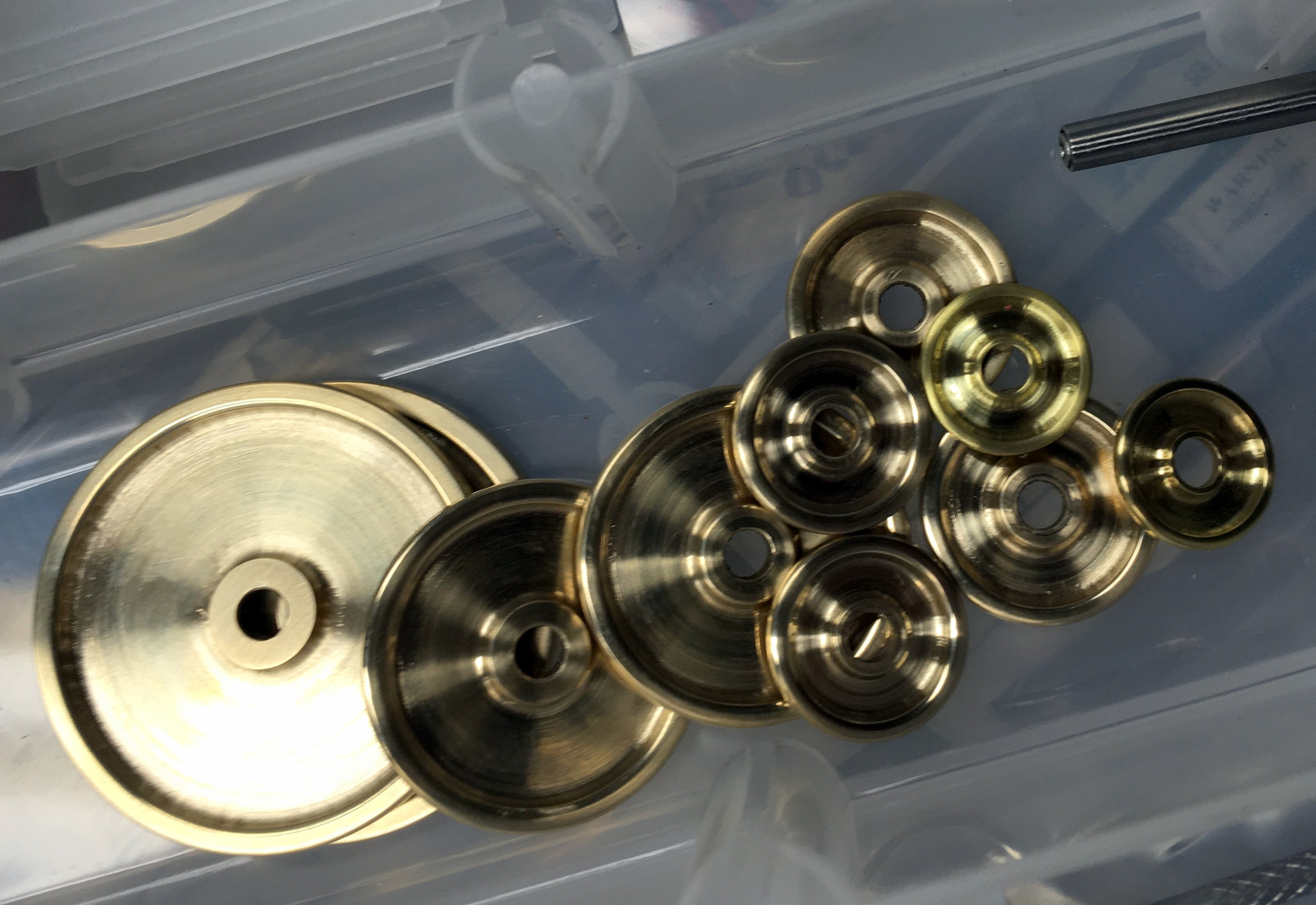 After finishing and polishing on the lathe