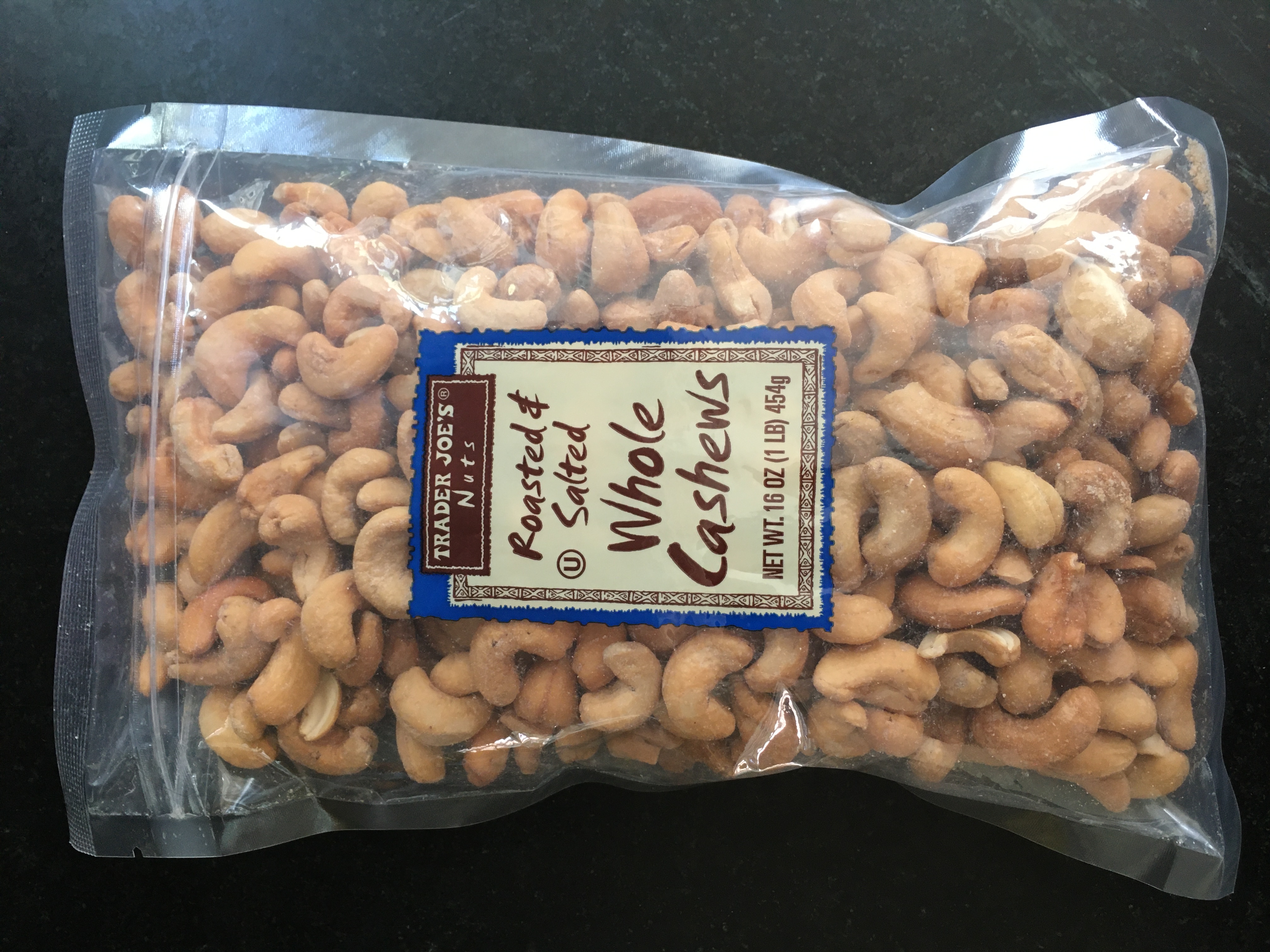 Trader Joe's Roasted & Salted Whole Cashews